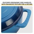 thumbnail image 4 of 6QT Enameled Cast Iron Dutch Oven, 14LB Thickened Cast Iron, Non-Stick Enamel, Oven/Gas/Induction Compatible, Heat-Resistant Handles + Silicone Gloves, 4 of 11