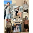 thumbnail image 6 of Ekouaer Women's Turtleneck Long Sleeve Shirts Thermal Underwear Tops Basic Slim Fit Fall Fashion Lightweight Top, 6 of 6