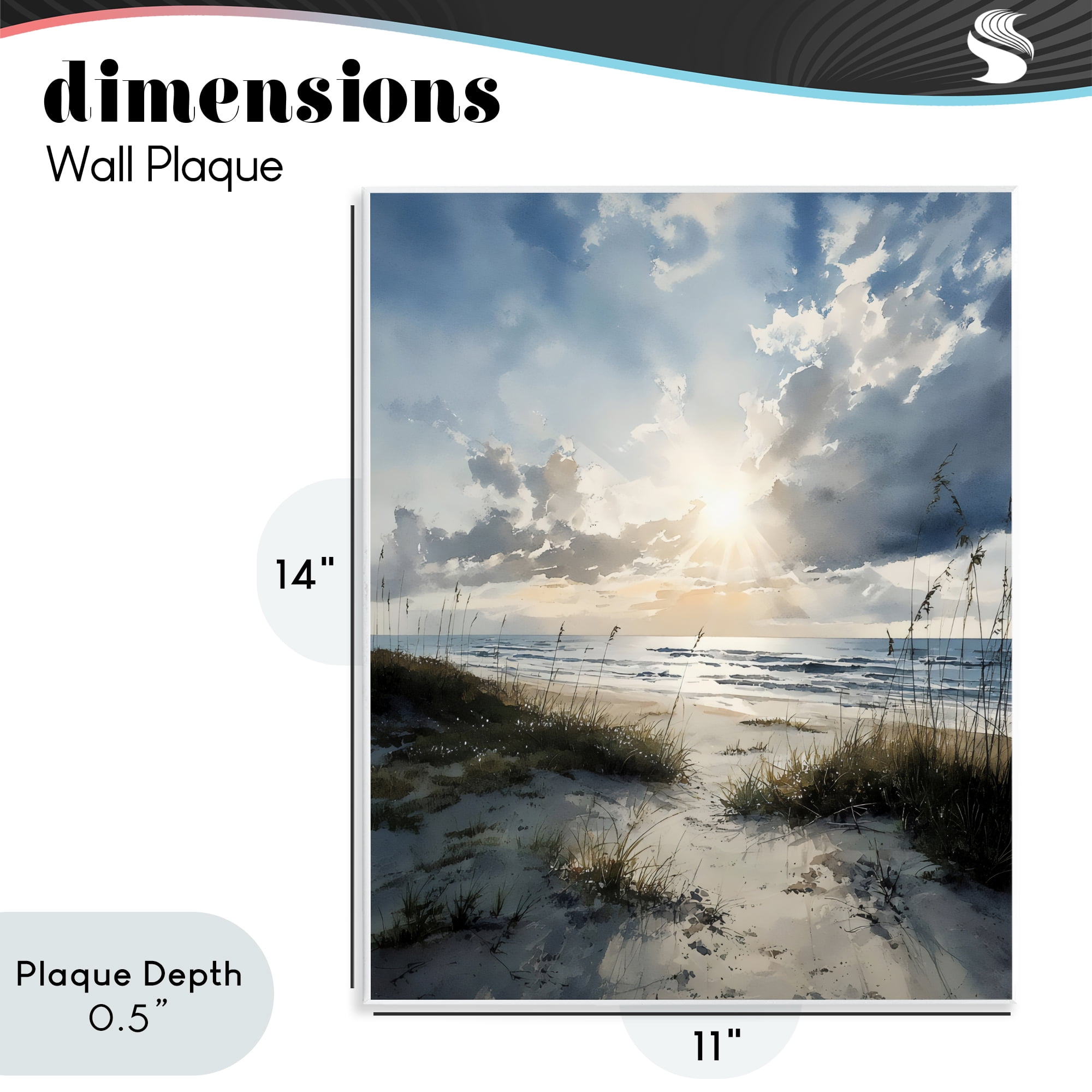 Stupell Industries Sunshine On The Beach Wall Plaque Art, design by Franklyn Gregory
