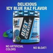 BPI Sports Best Creatine - Creatine Monohydrate, Himalayan Salt - Strength, Pump, Endurance, Muscle Growth, Muscle Definition - No Bloat - Icy Blue Raz - 50 servings - 10.58 Ounce