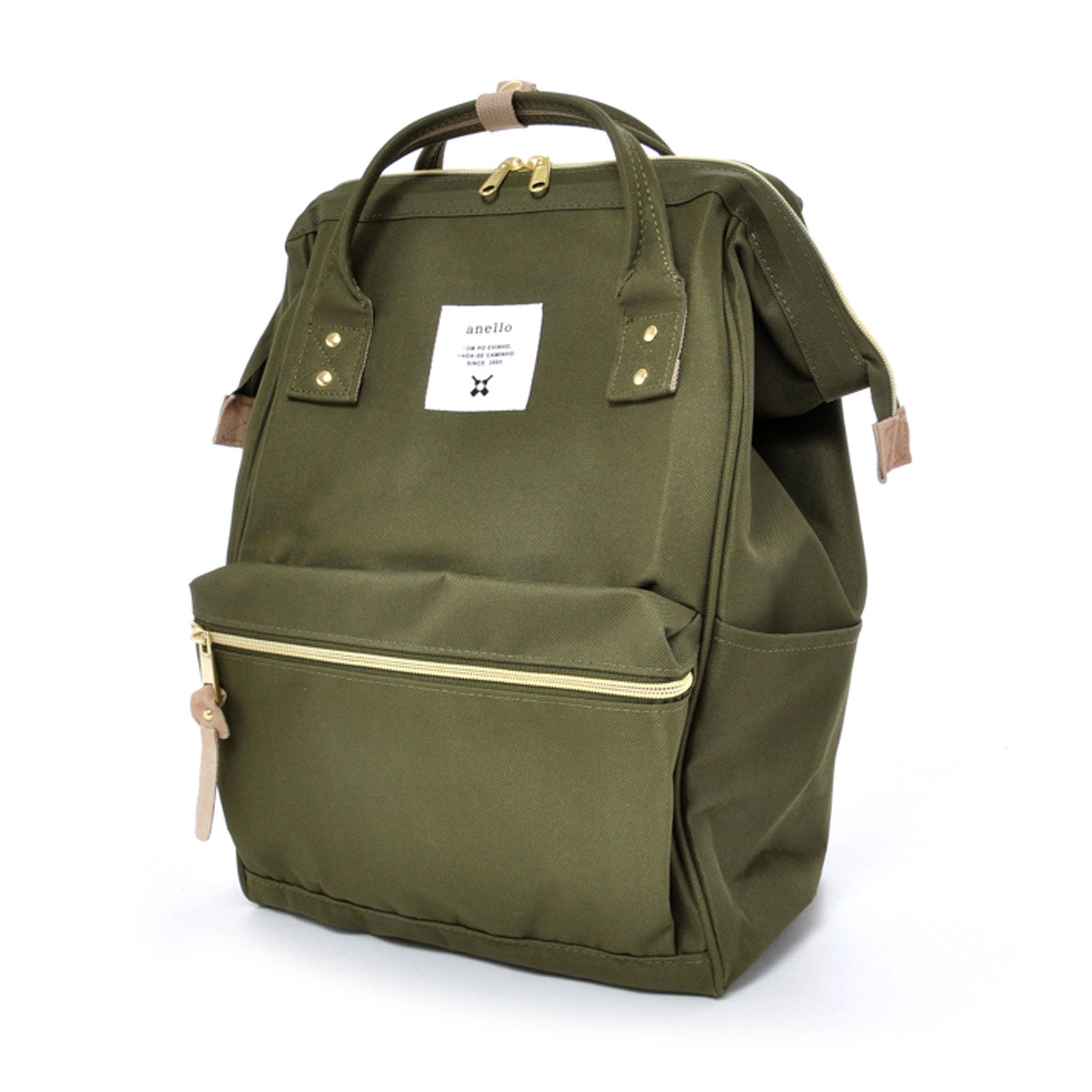 Anello Shine Black Japan Unisex Fashion Backpack Rucksack Diaper Travel Bag 