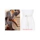 thumbnail image 5 of Cinturón delgado de cuero sintético INSPIRE CHIC para mujeres, jeans, pantalones de vestido, cinturones de cintura delgada de 0.55 pulgadas de ancho, blanco, 5 of 6
