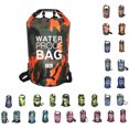 thumbnail image 3 of Sonducket Bolsa de natación impermeable de 15/20L/30L, de saco seco, colores de camuflaje, pesca, canotaje, kayak, almacenamiento, bolsa de Deportes acuáticos Camuflaje Azul Claro 11.5 x 28 cm, 3 of 6