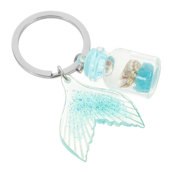 FRCOLOR Detangle Bleeder Ocean Theme Keychain Girl 5.80X2.80X0.20CM