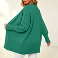 thumbnail image 4 of yardsong Womens Oversized Sweater Cardigan 2026 Fall Soft Knit Open Front Long Cardigans with Pockets for Office Work Teacher Wear Green,S, 4 of 9