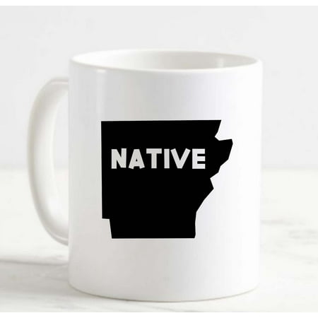 

Coffee Mug Arkansas Native Home United States Map Southern White Cup Funny Gifts for work office him her