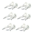 thumbnail image 2 of 12 piezas de pájaros de plumas artificiales Cola modelo de pájaros de amor blancos, 2 of 8