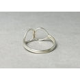 thumbnail image 2 of Heaven Crafts Double Heart Shape Ring 925 Sterling Silver Handmade Open Heart Minimalist Design, 2 of 6