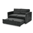 thumbnail image 4 of Onbeam Convertible Sofa Bed with Pull-Out Bed - Sleeper Sofa Bed & Futon Loveseat for Living Room & Bedroom - Adjustable Back & Two Pockets - Black, 4 of 9