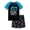 Black & Blue Gamer, variant on Little & Big Boys Pajamas Gray Basketball Cool Sport 2-Piece Short Sleeve Comfy Kid PJ Set Size 8