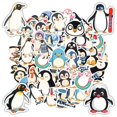 thumbnail image 4 of 35pcs Cute Penguin Stickers PVC Kids Stickers  Funny Stationery Stickers for Laptops Suitcases, 4 of 9