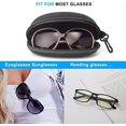 thumbnail image 5 of Visland Sunglasses Case, Portable Travel Zipper Eyeglasses Frame glasses Case Hook For Mens and womens, 5 of 10