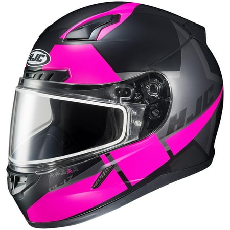 HJC CL-17 Boost Snow Helmet with Electric Shield Semi-Flat Pink (MC-8SF) (Pink,