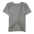 thumbnail image 2 of Rachel Roy Womens Heathered Basic T-Shirt, Grey, Large, 2 of 2