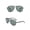 Black frame dark green, variant on Polarized Sunglasses for Men, Retro Metal Frame, UV Protection, 60mm Lens Width, Model 1879