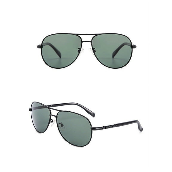 Polarized Sunglasses for Men, Retro Metal Frame, UV Protection, 60mm Lens Width, Model 1879