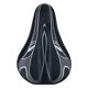thumbnail image 4 of Funda para asiento de bicicleta, funda transpirable para sillín de bicicleta, accesorios para ciclismo (negro y gris), 4 of 4