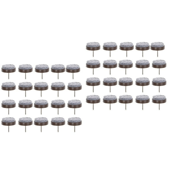 100-Pack Screw-In Felt Pads for Flooring, Furniture Protectors, Chair Leg Covers, Rubber Feet, Furniture Pads