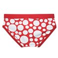 thumbnail image 4 of Yaoyar Mens Swimwear Low Rise Swim Briefs Black and Red Quick-Drying Contrast Color Swimsuit Swimming Briefs with Drawstring, 4 of 8