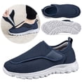 thumbnail image 1 of Deporte Con Ligeras para Edema Zapatos Ortopédicos Sin Cordones Hombres Diabéticos Cierre Ajustable Antideslizantes Fascitis Plantar, 1 of 9