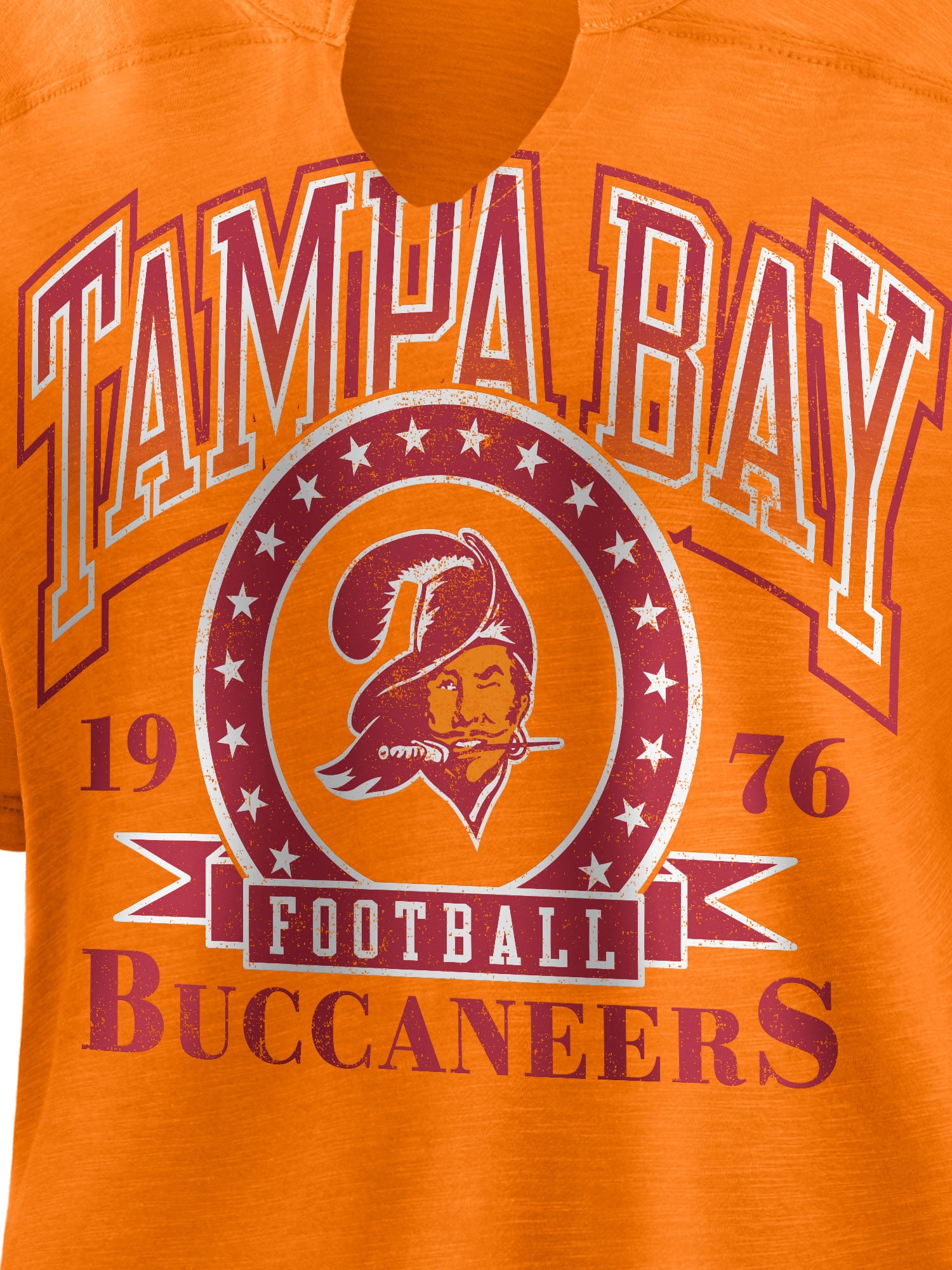 NFL Tampa Bay Buccaneers Women's Cotton Red Short Sleeve T-Shirt
