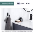 thumbnail image 3 of Angle Simple Towel Hook Matte Black, 304 Stainless Steel L Shape Robe Hook, Coat Hook for Bathroom, 3 of 9