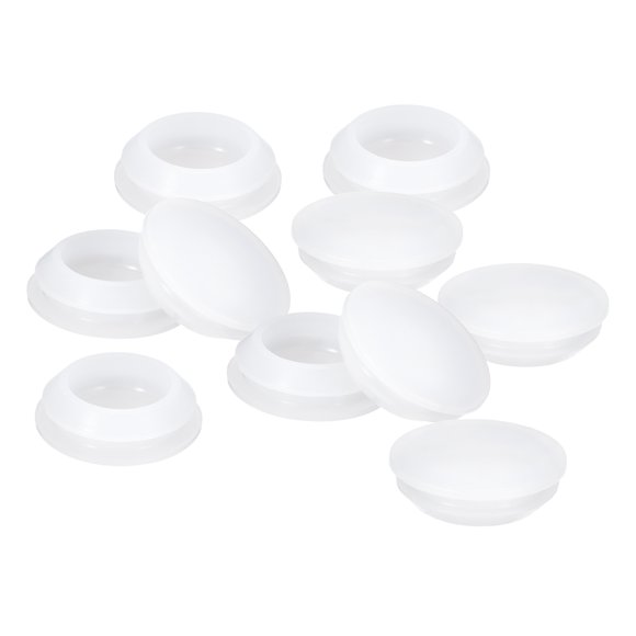 Uxcell 18 Pack Silicone Plugs Round Snap in Locking Hole Plugs Waterproof Hole Plug for 20-22mm Hole Translucent