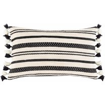 Hauteloom Munden Lumbar Decorative Throw Pillow, 20"W, 100% Cotton