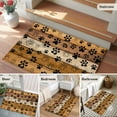 thumbnail image 5 of Area Rug 2 x 3 Ft, Yellow Brown Indoor Accent Bathroom Rugs for Kitchen/Laundry Room, Farmhouse Dog Paw Vintage Washable Non-Slip Runner Floor Mat for Entryway, Living Room, 5 of 7