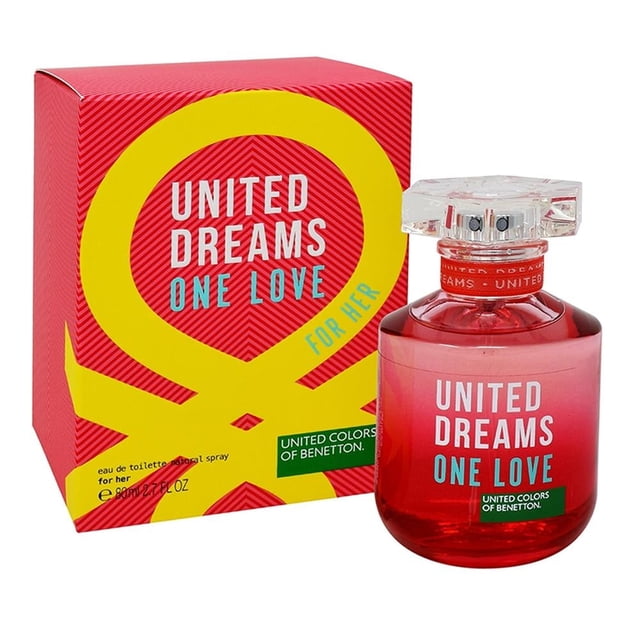 Agua de Tocador Benetton One Love For Her Caballero 80 ml