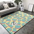 thumbnail image 3 of Area Rugs For Living Room Decor - abstract bright pattern Soft Anti Slip Throw Washable Rugs 5x7 For Bedroom, Indoor Carpet For Bedroom Living Room 80x58In, 3 of 7