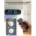 thumbnail image 4 of DAYBETTER 14" Digital Wall Clock, LED Large Display Alarm Clock for Bedroom with Night Light, Remote, 4 of 8