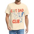 thumbnail image 2 of Cat Dad Shirt For Men Women Cat Dad Club Life is Better with Cats Cat Dad ON Back T-Shirt Mens Summer Tees, 2 of 4