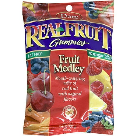 Dare Medley Fruit Gummies, 6.4 oz (Pack of 12)