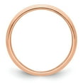 thumbnail image 3 of Auriga Fine Jewelry 14K Rose Gold 3mm Milgrain Half-Round Wedding Band for Women Size 11, 3 of 6