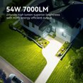 thumbnail image 2 of SANSI 54W 7000LM LED Motion Sensor Outdoor Security Lights, 5000K Dusk to Dawn Light White, 4 Modes, 2 of 9