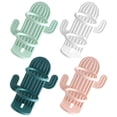 thumbnail image 4 of Soporte para cepillo de dientes eléctrico montado en la pared, 4 Uds., soporte para cepillo de dientes con forma de Cactus encantador, soporte para cepillo de dientes sin perforaciones, 4 of 5