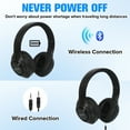 thumbnail image 4 of ONTA V58 Deep Bass Wireless Over-Ear Headphones, Black, 4 of 7