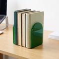 thumbnail image 5 of Unique Bargains 2Pcs Clear Acrylic Modern Non-Skid Bookends Song Bailv 4.7*3.9*6.1inch, 5 of 5