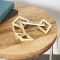 thumbnail image 2 of 17" x 2" Gold Aluminum Chain Sculpture, by CosmoLiving by Cosmopolitan, 2 of 7