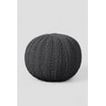 thumbnail image 5 of LR Home Medium Solid Transitional Indoor Round Pouf, Gray, 20" x 20" x 16", 5 of 7