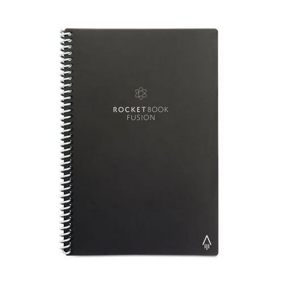 Fusion Smart Notebook, Seven Assorted Page Formats, Black Cover, 8.8 x 6, 21 Sheets | Bundle of 5 Each