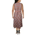 thumbnail image 3 of Lauren Ralph Lauren Womens Madras Plaid Cotton Midi Dress, 3 of 3