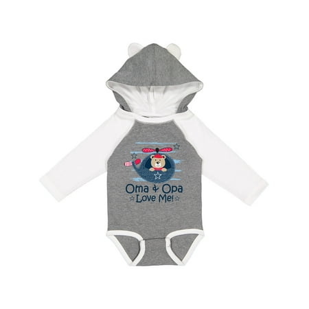 

Inktastic Oma and Opa Love Me Grandson Gift Baby Boy Long Sleeve Bodysuit