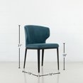 thumbnail image 2 of Cabo Mid-century Modern Upholstered Wingback Chair - Contract Grade, 2 of 2