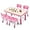 Maple Top With Pink Border, variant on HOMEZY-US Kids Table and Chairs Set, Height Adjustable Multi-Activity Preschool Table with Graffiti Desktop for Ages 2-8 Versatile Kids Tables for Play, Learning, and Creativity