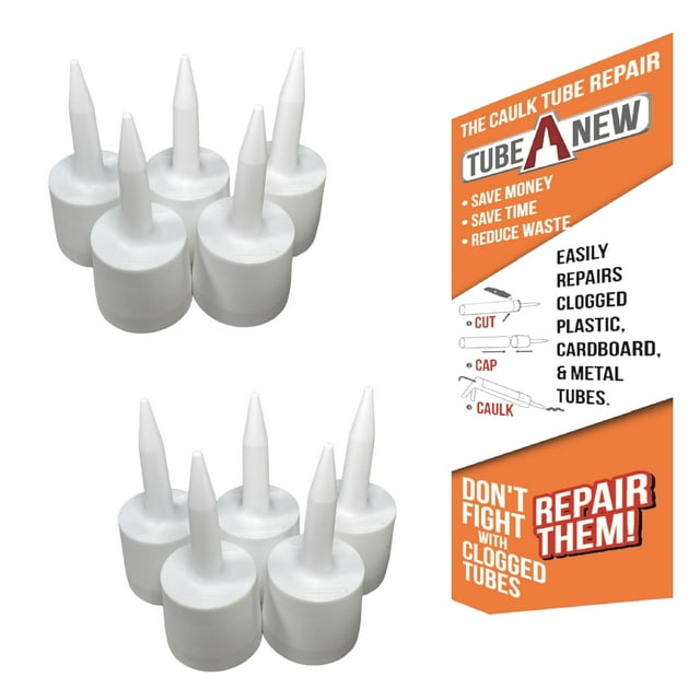 Caulk Tube Saver Tube, una nueva reparación, reutilización, secado, obstruido, 2P