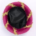 thumbnail image 6 of vlrwzc Purple Renaissance Beret Hat Medieval Themed Event Headwear, 6 of 7