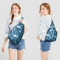 thumbnail image 4 of Marine Biologist Inspired Chest Bag&nbsp;- Scientific Shark & Dolphin Illustrations, 4 of 4
