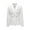 White, variant on Women's and Women's Plus Double Blazer with Metallic Buttons(Black,XXL)